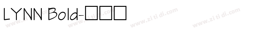 LYNN Bold字体转换